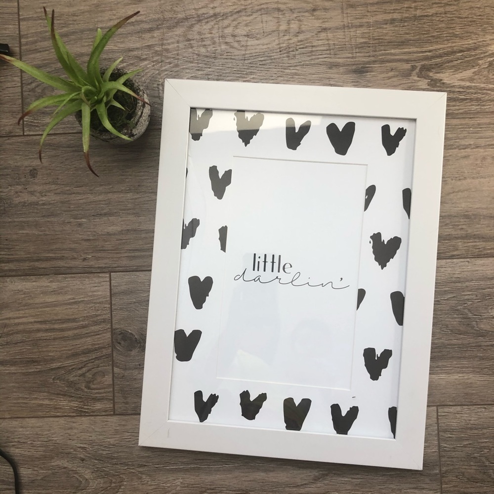 White and black  frame , Little darling